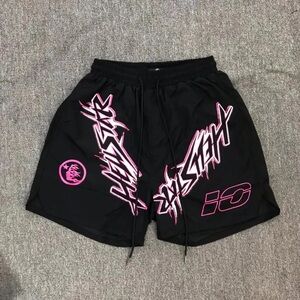 Hellstar Black n pink Swim trunks